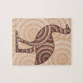 Puzzle Peinture à points d'emu autochtone (Horizontal)