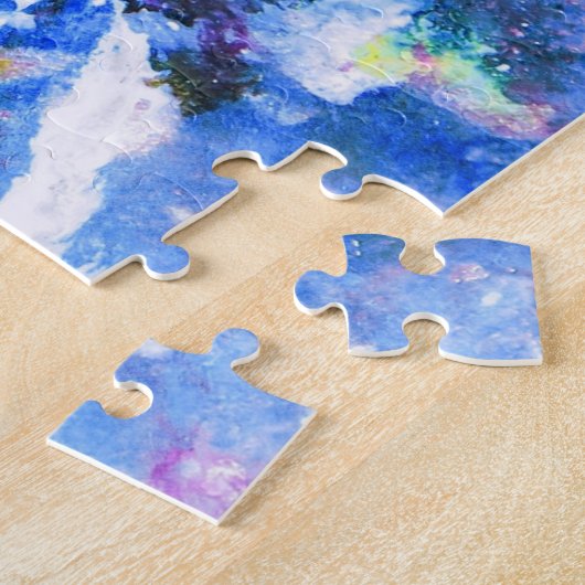 Puzzle Peinture Abstraite colorée (Côté)