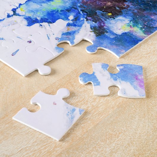Puzzle Peinture Abstraite colorée (Côté)