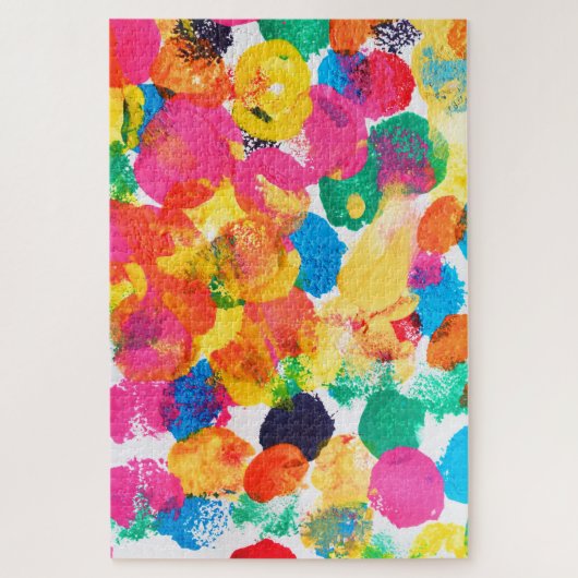 Puzzle Peinture abstraite colorée mignonne (Vertical)