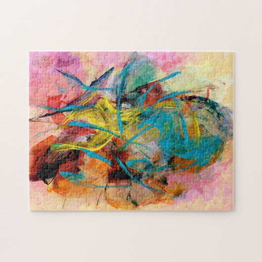 Puzzle Peinture Abstraite couleur énergétique (Horizontal)