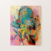 Puzzle Peinture Abstraite couleur énergétique (Vertical)