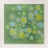 Puzzle Peinture Abstraite d'aquarelle salée florale (Horizontal)