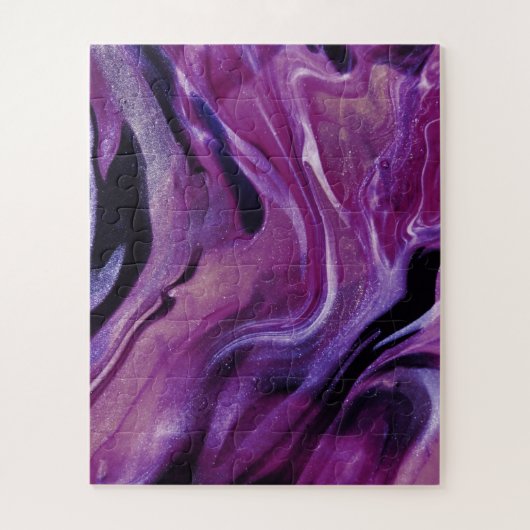 Puzzle Peinture acrylique marbrée Abstraite Parties scint (Vertical)
