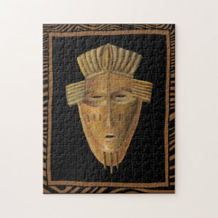 Puzzle Peinture africaine de masque par Chariklia Zarris