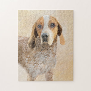 Puzzle Peinture américaine anglaise sur pilon - Chien Art