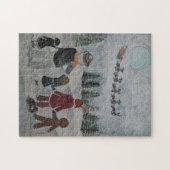 Puzzle Peinture Amis de Fête par Alfred Fox (Horizontal)