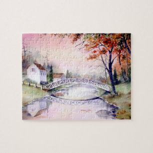Puzzle Peinture aquarelle sur le Pont Arché