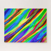 Puzzle Peinture arc-en-ciel Abstraite (Horizontal)