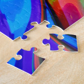 Puzzle Peinture arc-en-ciel Abstraite (Côté)