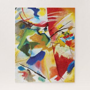Puzzle Peinture avec Centre Vert par Wassily Kandinsky