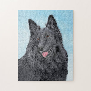 Puzzle Peinture belge Sheepdog - Cute Original Chien Art
