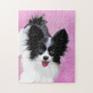 Puzzle Peinture (blanche et noire) de Papillon - art de