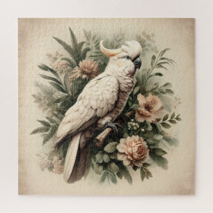 Puzzle Peinture botanique vintage de Cockatoo