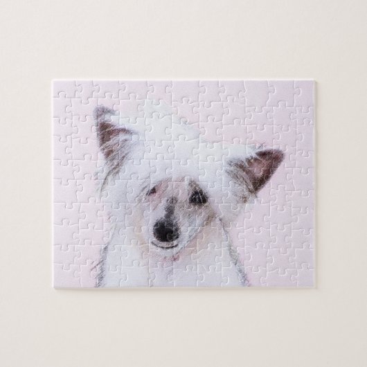 Puzzle Peinture chinoise en poudre - Art Chien (Horizontal)