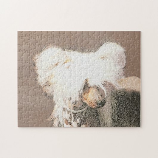 Puzzle Peinture Chinoise sans cheveux peint art original  (Horizontal)