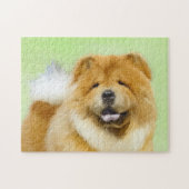 Puzzle Peinture Chow Chow - Joli art original chien (Horizontal)