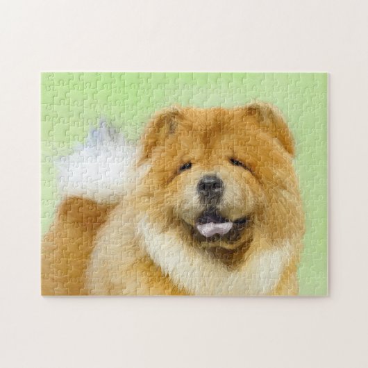 Puzzle Peinture Chow Chow - Joli art original chien (Horizontal)