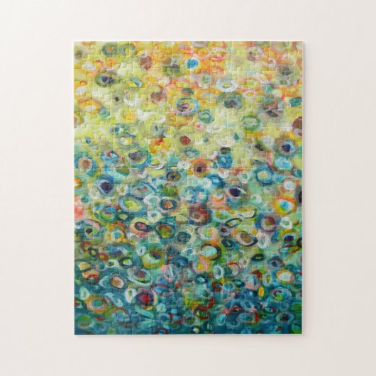 Puzzle Peinture circulaire Abstraite colorée (Vertical)