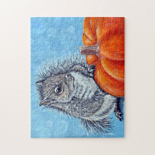 Puzzle Peinture Citrouille écureuil (Vertical)