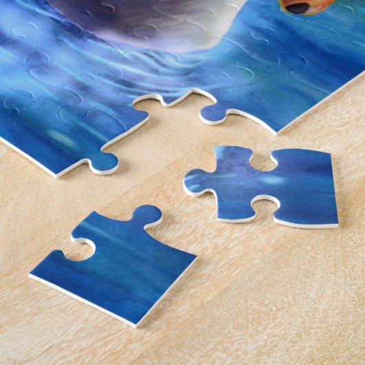 Puzzle Peinture d'aquarelle blanche pour cygne (Côté)