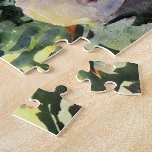Puzzle Peinture d'aquarelle des belles fleurs (Côté)