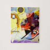 Puzzle Peinture d'art Abstrait jaune rouge kandinsky (Vertical)