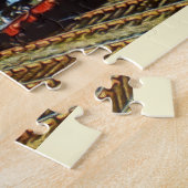 Puzzle Peinture d'art de train à vapeur (Côté)