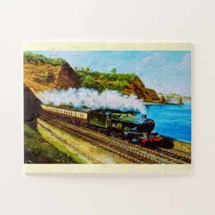 Puzzle Peinture d'art de train à vapeur