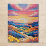 Puzzle Peinture d'art tournesol sur les collines à roulea<br><div class="desc">Profitez d'heures de divertissement avec ce puzzle vibrant avec des collines ondulées ornées de tournesols dorés. Ce magnifique tableau donne vie à la chaleur de la nature,  ce qui en fait le puzzle parfait pour les amateurs de tournesol et ceux qui recherchent un joyeux défi ensoleillé !</div>