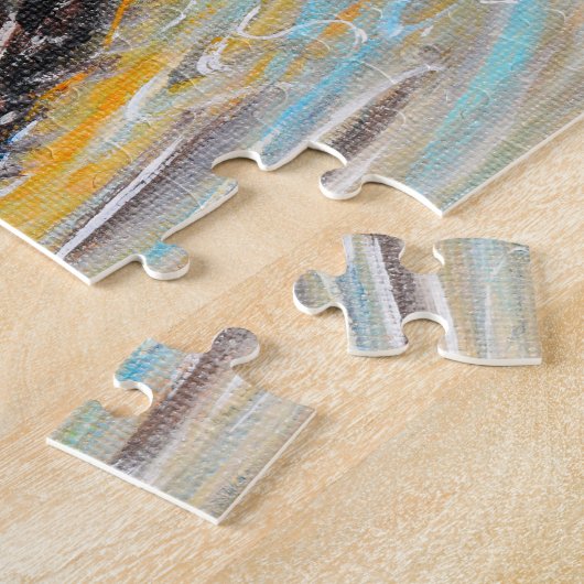 Puzzle Peinture de canard à colle féminin (Côté)