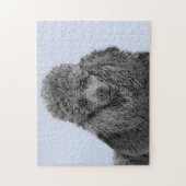 Puzzle Peinture de caniche Miniature Jouet noir Art origi (Vertical)