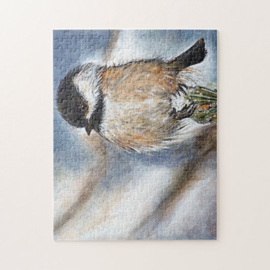 Puzzle Peinture de chickadee mignonne (Vertical)