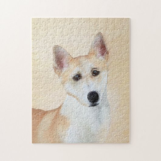 Puzzle Peinture de chien de Canaan - jolie art original d (Vertical)