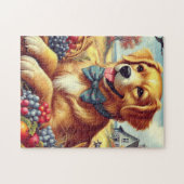 Puzzle Peinture de chien de ferme mignonne (Horizontal)