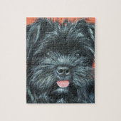 Puzzle Peinture de chien de Terrier mignon (Vertical)