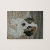Puzzle Peinture de chiot de St Bernard (Horizontal)