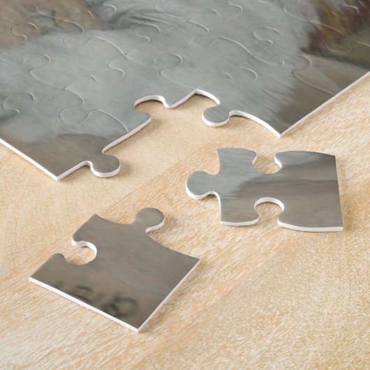 Puzzle Peinture de chiot de St Bernard (Côté)