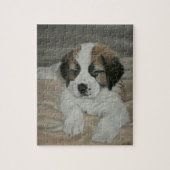Puzzle Peinture de chiot de St Bernard (Vertical)