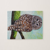 Puzzle Peinture de Chouette barrée (Horizontal)