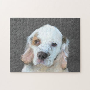 Puzzle Peinture de Clumber Spaniel - Art original de chie