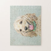 Puzzle Peinture de Cocker Spaniel Buff - Art de chien ori (Vertical)