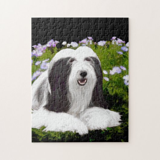 Puzzle Peinture de collie barrée - Belle peinture origina (Vertical)