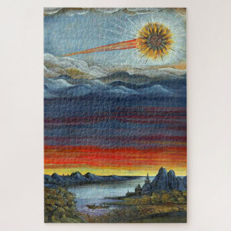 Puzzle peinture de comète