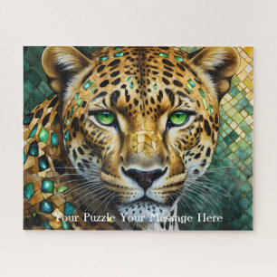 Puzzle peinture de fantaisie léopard mosaïque diamant
