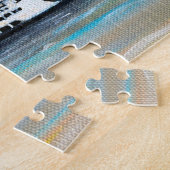 Puzzle Peinture de ferry au lever du soleil (Côté)