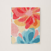 Puzzle Peinture de fleurs abstraites (Vertical)
