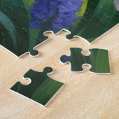 Puzzle Peinture de fleurs printanières de Berger Allemand (Côté)