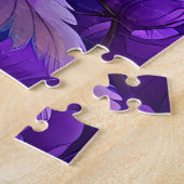 Puzzle Peinture de fleurs violettes (Côté)