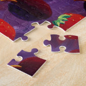 Puzzle Peinture de fraises et de prunes (Côté)